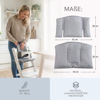 BAMBINIWELT Ersatzbezug für Stokke Tripp Trapp, MELIERT ORG.